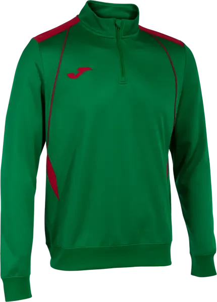 Joma Championship VII 1/4 Zip Sweatshirt - Green / Red