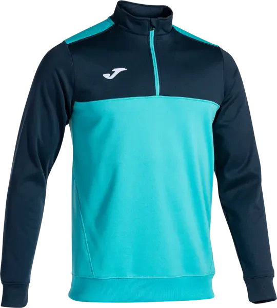 Joma Winner 1/4 Zip Sweatshirt - Fluor Turquoise / Navy