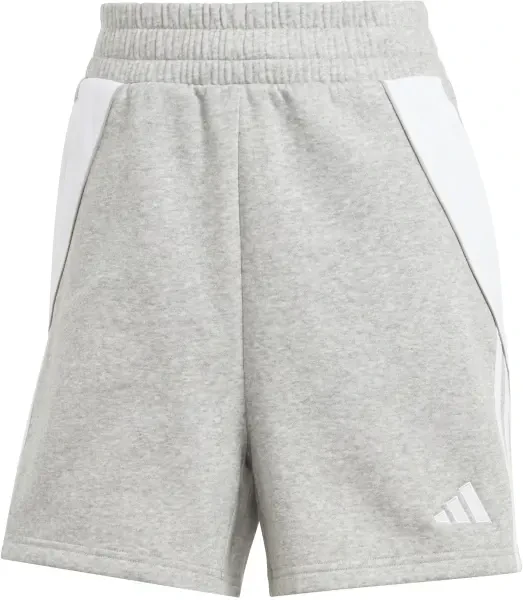Adidas Women's Tiro 24 Sweat Shorts - Medium Grey Heather / White