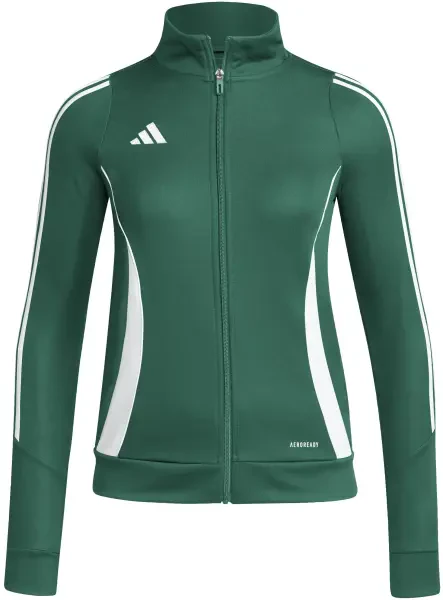 Adidas Women's Tiro 24 Full Zip Training Jacket - Team Dark Green / White