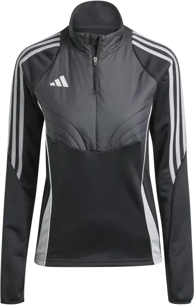 Adidas Women's Tiro 24 Winterized 1/4 Zip Top - Black / Light Onix