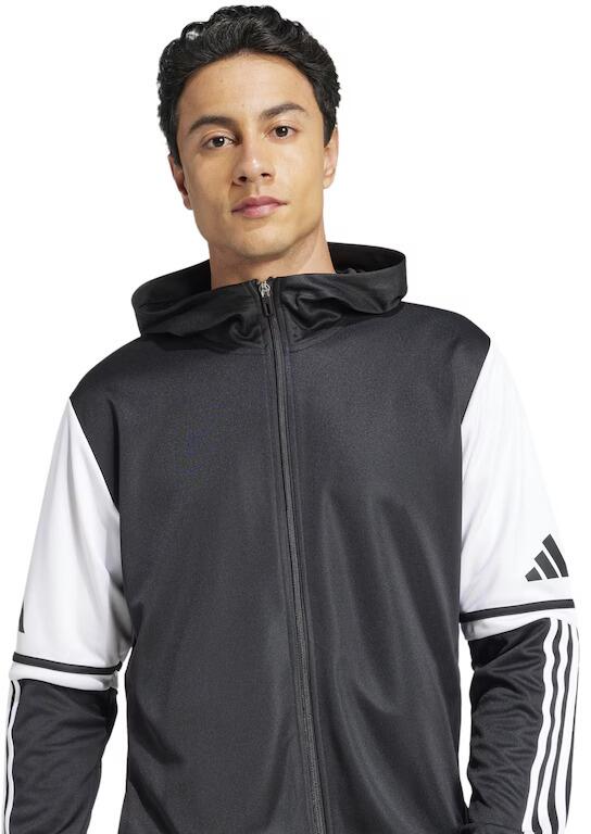 Adidas Squadra 25 Full Zip Hoodie - Black / White - Total