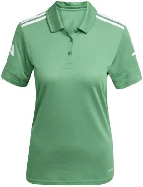 Adidas Women's Squadra Cotton Polo Shirt - Team Green / White