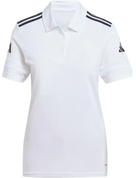 Adidas Women's Squadra Cotton Polo Shirt - White / Black