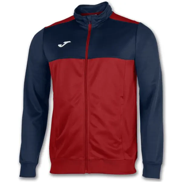 Joma Winner Full Zip Track Top - Red / Dark Navy