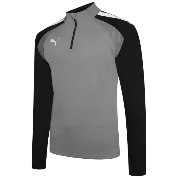 Puma teamLIGA 1/4 Zip Training Top - Smoked Pearl/Puma White