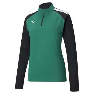 Puma teamLIGA Women's 1/4 Zip Training Top - Pepper Green