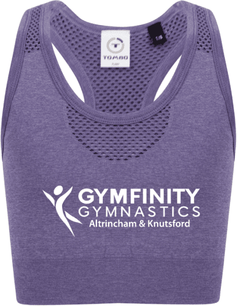 Gymfinity Gymnastics Crop Top - Purple