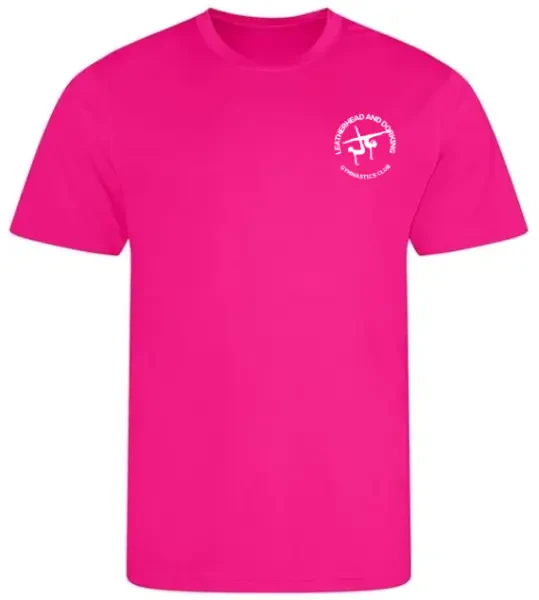Leatherhead and Dorking Gymnastics Club T-Shirt - Pink