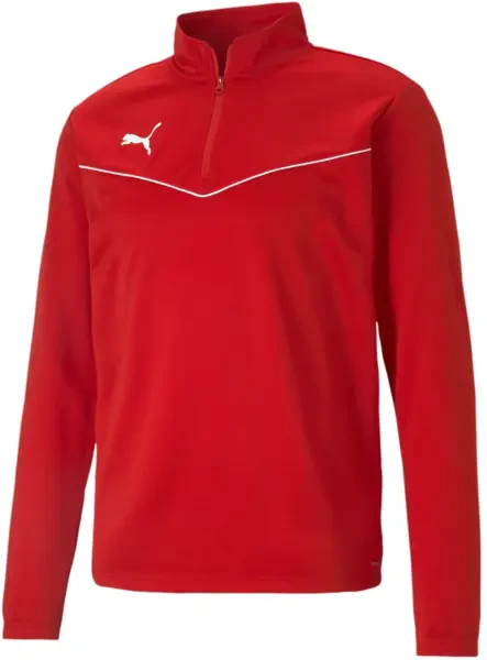 Puma teamRISE 1/4 Zip Training Top - Puma Red / Puma White